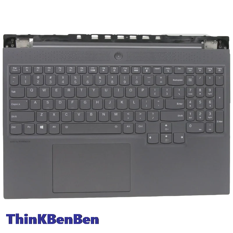 US English Grey Keyboard Upper Case Palmrest Shell Cover For Lenovo Legion Legion 7 16 16ITHg6 5CB1D05140