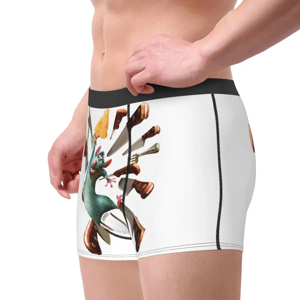 Ratatouille Remy Cartoon Movie Intimo da uomo Mutandine boxer personalizzate stampate sexy