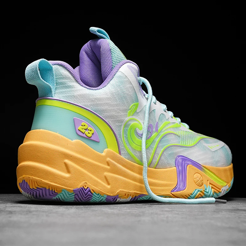 Tênis de basquete masculino ginásio treinamento atlético tênis de basquete para mulher amortecimento respirável antiderrapante wearable runing shoes