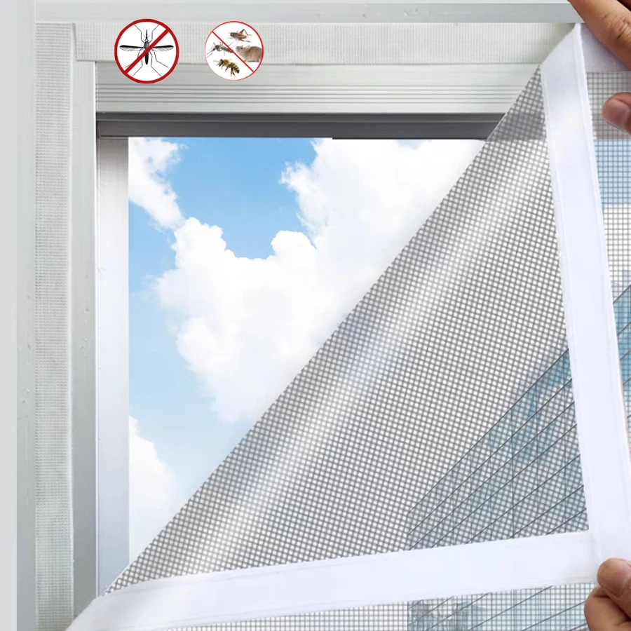 Mosquito-proof screen self-adhesive non-perforation, easy to install, summer household invisible screen