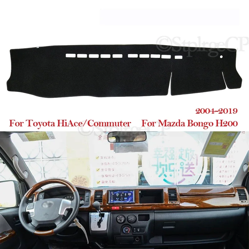 Dashboard Cover Protective Pad for Toyota HiAce Commuter for Mazda Bongo 2004~2019 H200 Car Accessories Dash Board Sunshade Carp