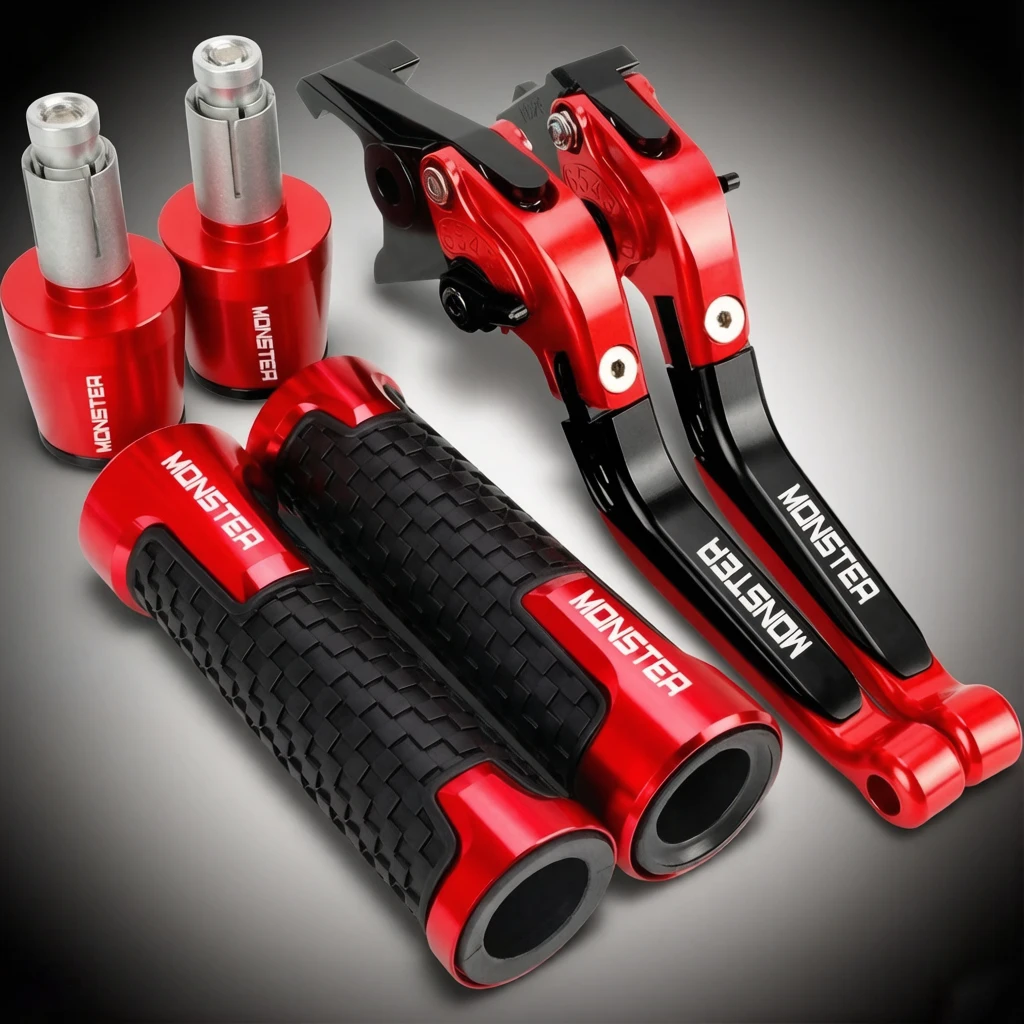 

For DUCATI Monster 400 620 695 696 796 MONSTER 400 600 650 750 900 S2R 800 Motorcycle Brake Clutch Levers Handlebar grips Ends