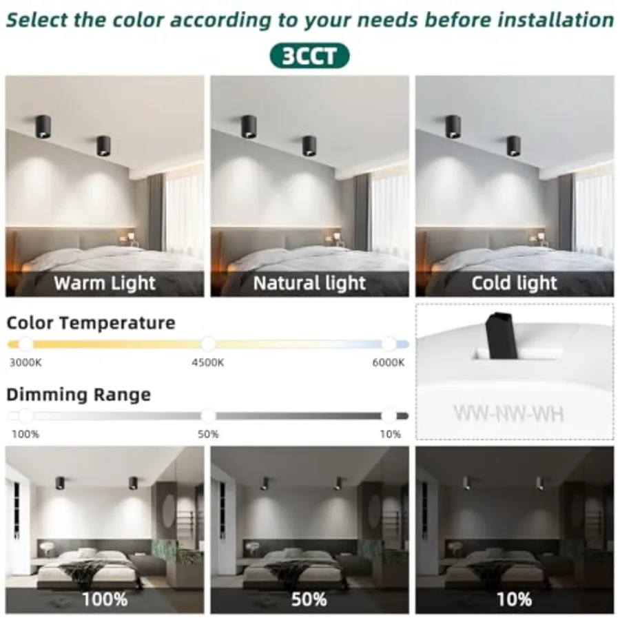Modern LED Dimmable Ceiling Light Fixtures for Hallway Kitchen Entryway 20W 1300LM 2700K-6000K Flush Mount Close to Ceiling Lig