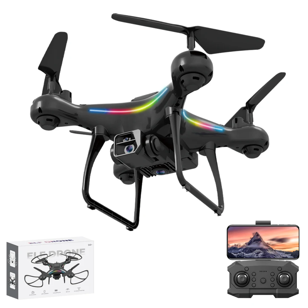 Mini RC Drone 4K Camera HD Wifi Fpv Photography Professional Quadcopter Altitude Hold Dron Black White H11 Gifts Toys For Boys