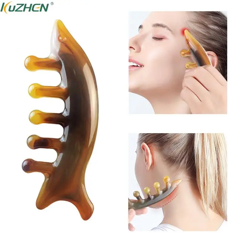 

1PCS Shark Shape Comb Wide Teeth Head Meridian Massage Acupuncture SPA Relax Traditional Chinese Gua Sha Therapy Health Tool