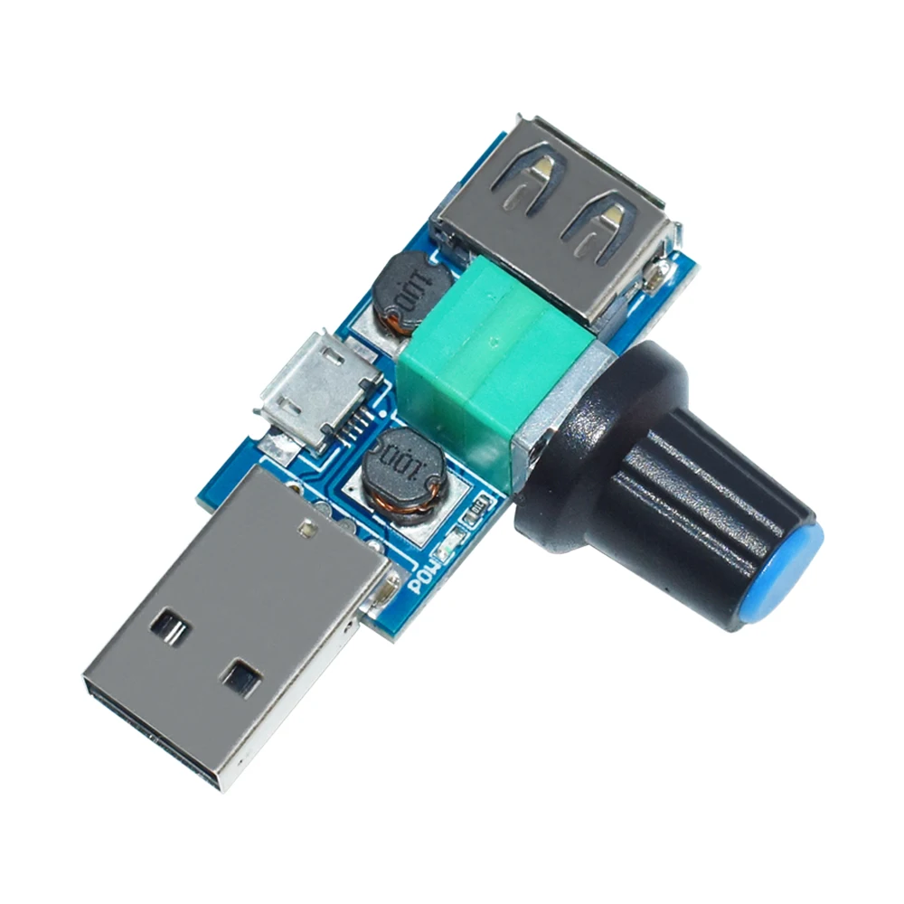LIZAO DC 4V-12V 5W USB Fan Stepless Governor XY-FS Speed Controller Multi-Gear Cooling Tool