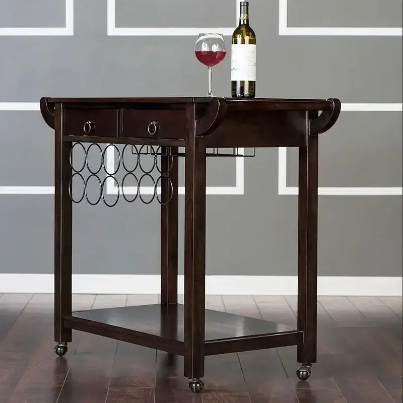 سيارة طعام ذهبية للفيلا، قطار طائرة فندقي حديث راقي على درج خبز تقديم الطعام من الخشب الصلب الصامت #3