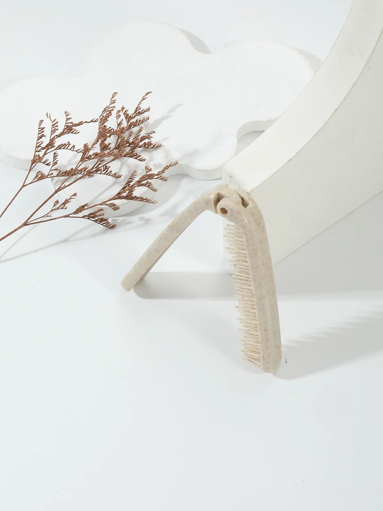 Tragbarer Faltbarer Reisekamm - Taschenformat, Langlebige Kunststoffborsten und ABS-Griff für Haaraccessoires – Detail 5