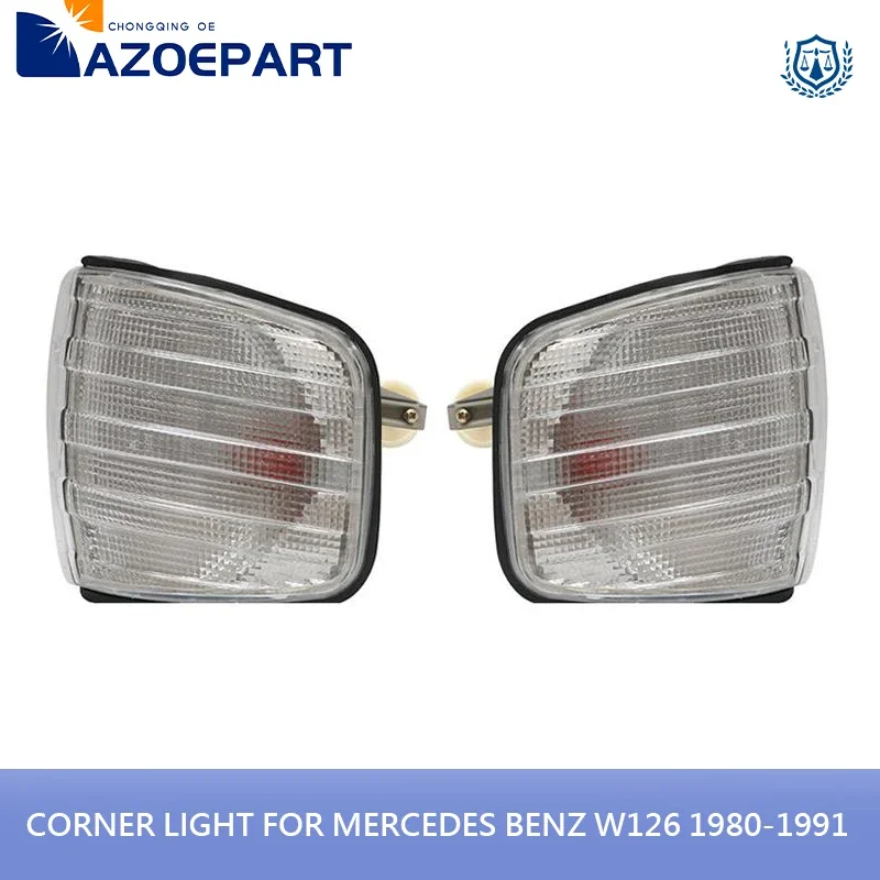 Luz de esquina de señal de giro para Mercedes Benz Clase S, W126, 260SE, 300SE, 500SE, 560SE, 1980-1991