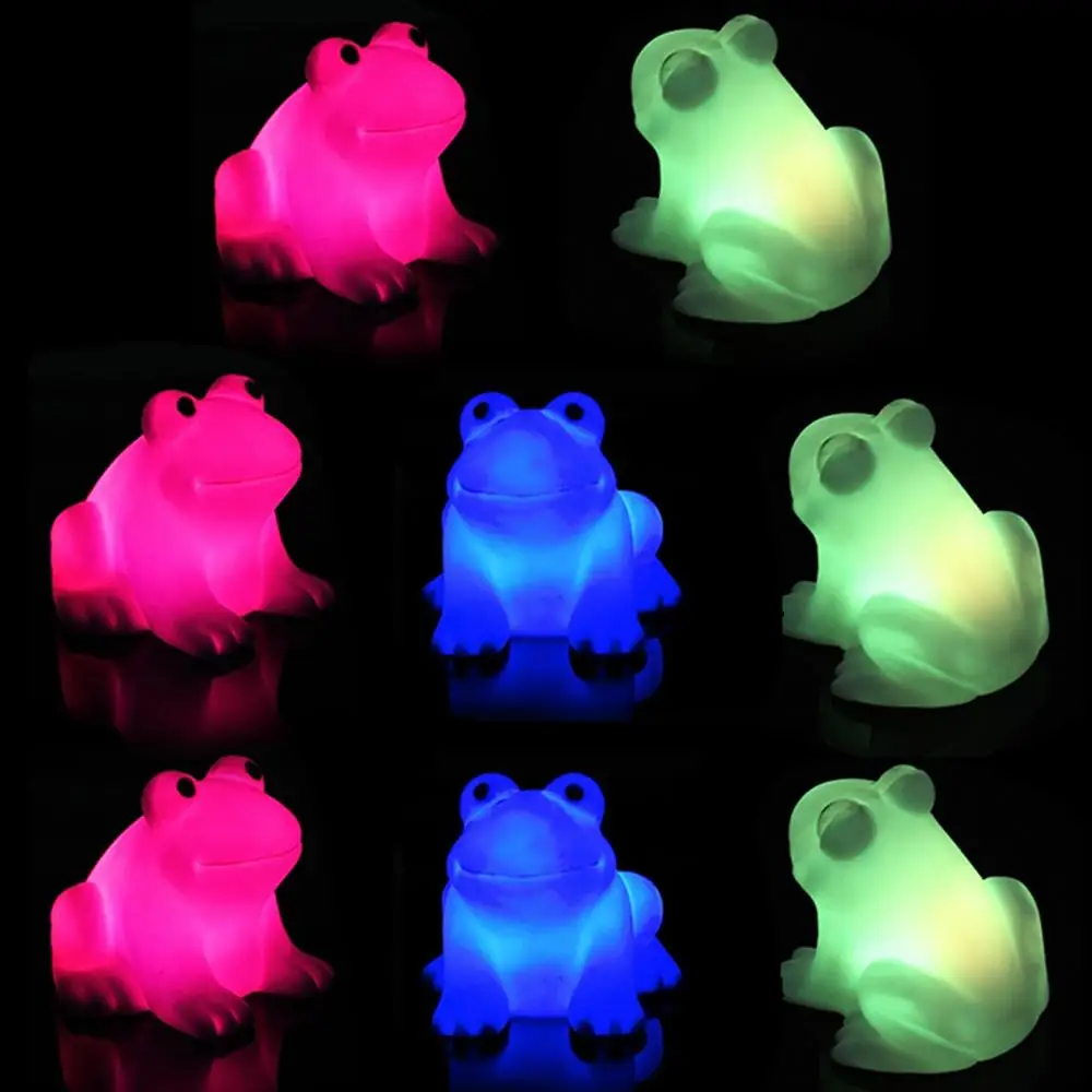 Creative Funny Energy Magic LED Cute Frog Night Light Lamp Changing Colors Colorful Lamp Gift