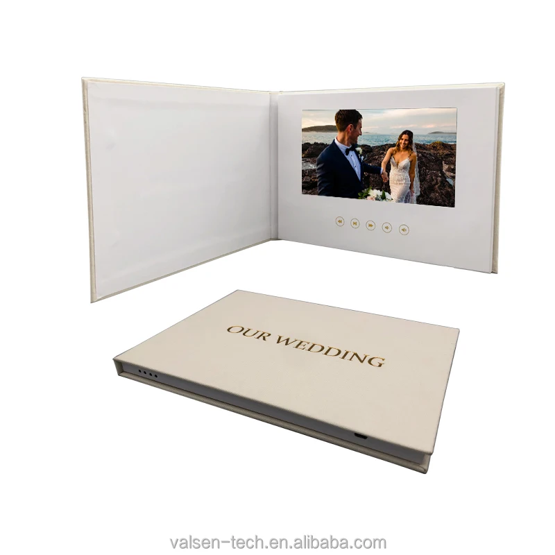 Wedding Photo Album Video Mailer Lcd Screens Presentation Folder