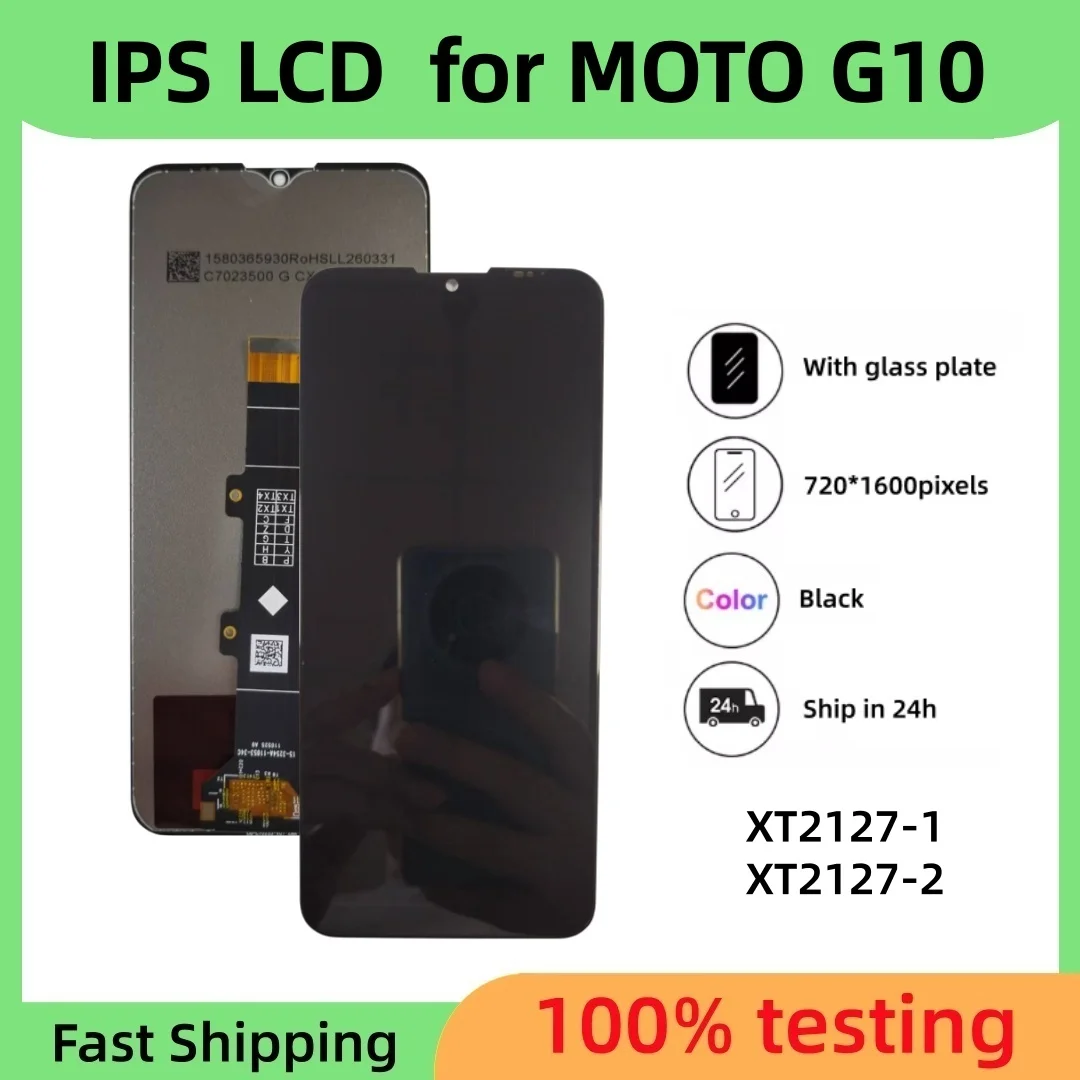 

New IPS LCD display For Moto G10 XT2127 XT2127-1 XT2127-2 LCD Display Touch Screen Digitizer Assembly replacement parts