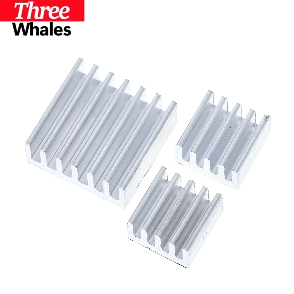 1/3/5SET Adhesive Raspberry Pi Heatsink Cooler Pure Aluminum Heat Sink Set Kit THR Radiator For Cooling Raspberry Pi 2 B