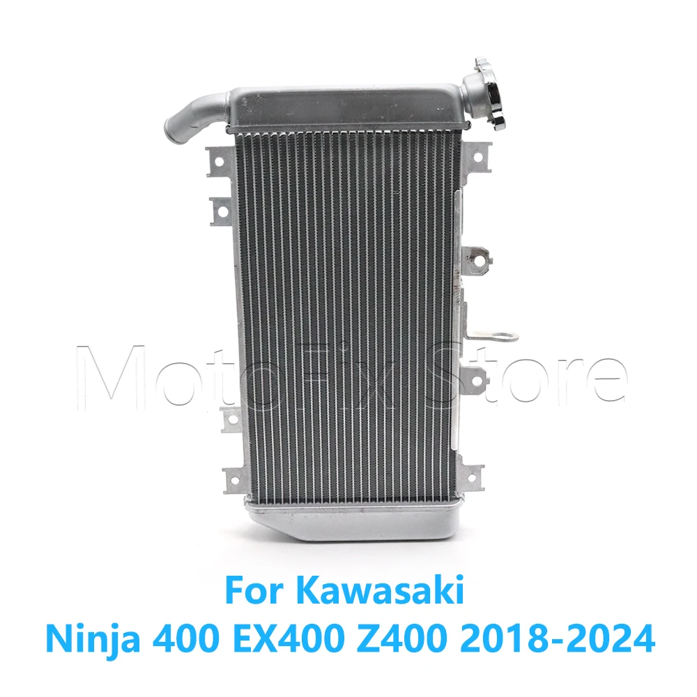 

Motorcycle Engine Radiator Assembly Oil Cooler Coolant Cooling Water Tank For Kawasaki Ninja 400 EX400 Z400 2018-2024