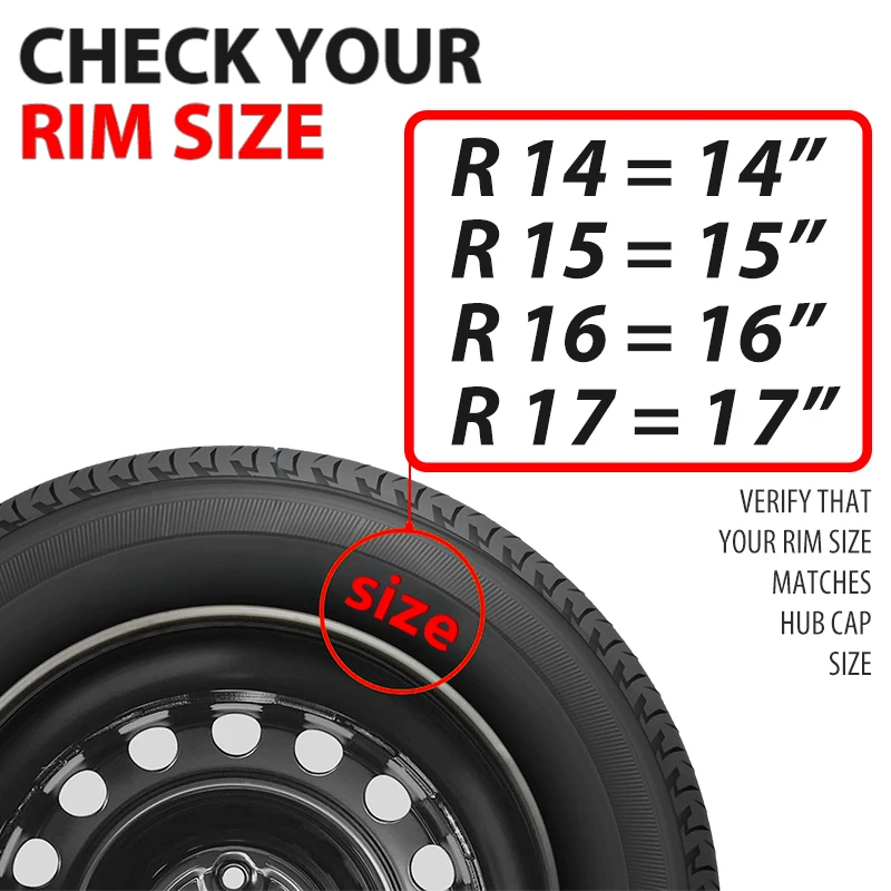 Capa de cubo de 14 15 16 17 polegadas para aro de ferro conjunto de 4 tampas esportivas de aço aro 14 calotas de plástico para pneu r15 acessórios de carro