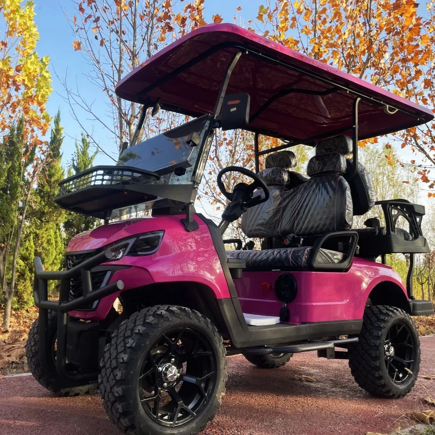 Electric Golf Cart Free Custom Color Four-wheel Vehicle 2 +2/4 Seat Electric Vehicle Street Legal Off-road Golf Cart