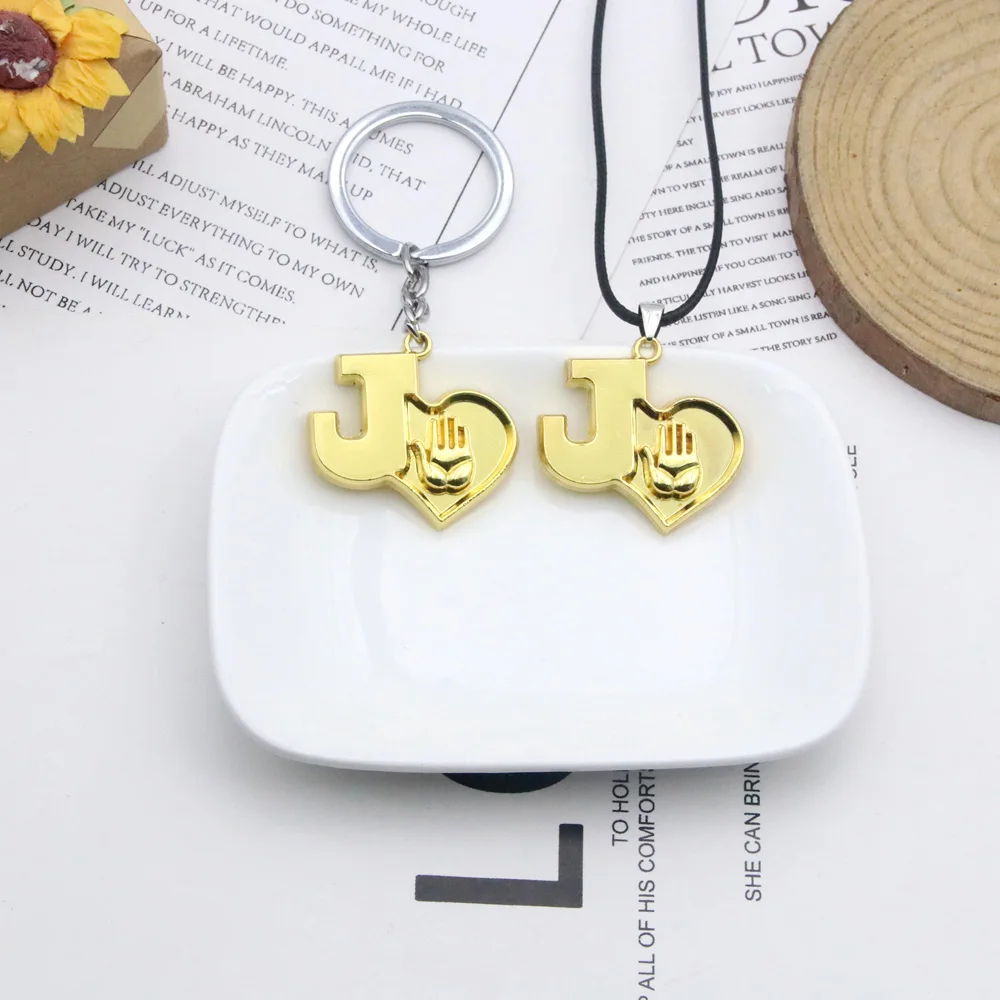 Anime Jojos Bizarre Adventure Necklaces Cosplay Higashikata Josuke Kujo Jotaro Killer Queen Arrow Pendant Necklace Jewelry Gift