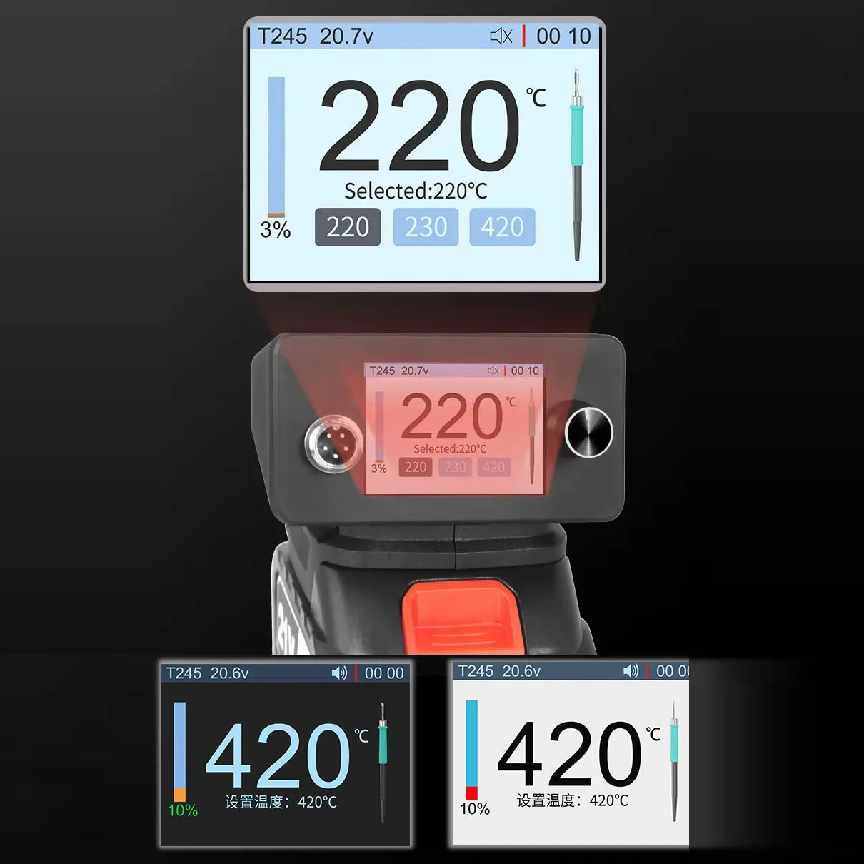 battery-soldering-station-soldering-iron-dc-plug-for-makita-compatible-with-c245-welding-handle-auto-sleep-and-fast-heating