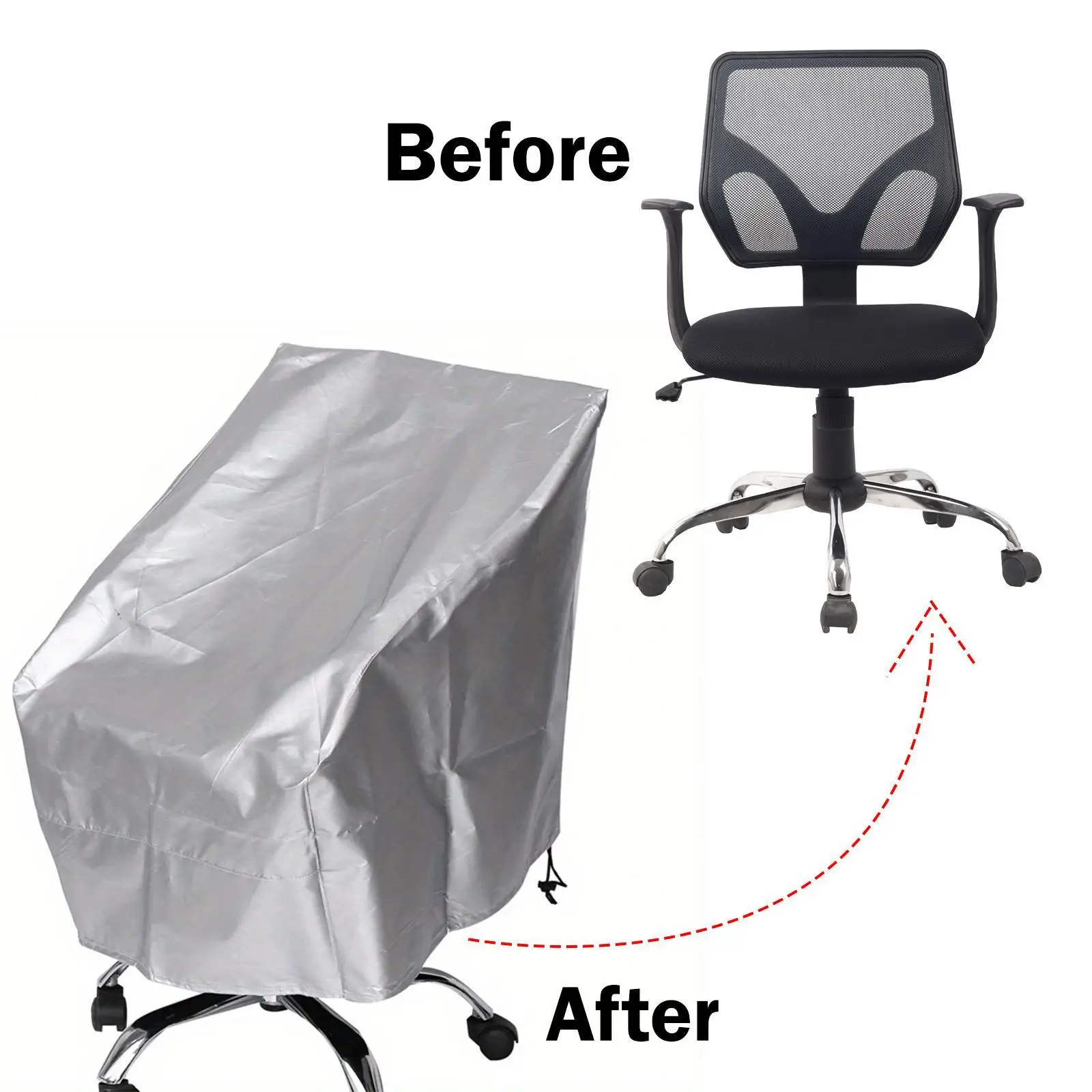 Heavy Duty Chair Cover Rainproof Dustproof Oxford Cloth Furniture Protection for Terrace Outdoor