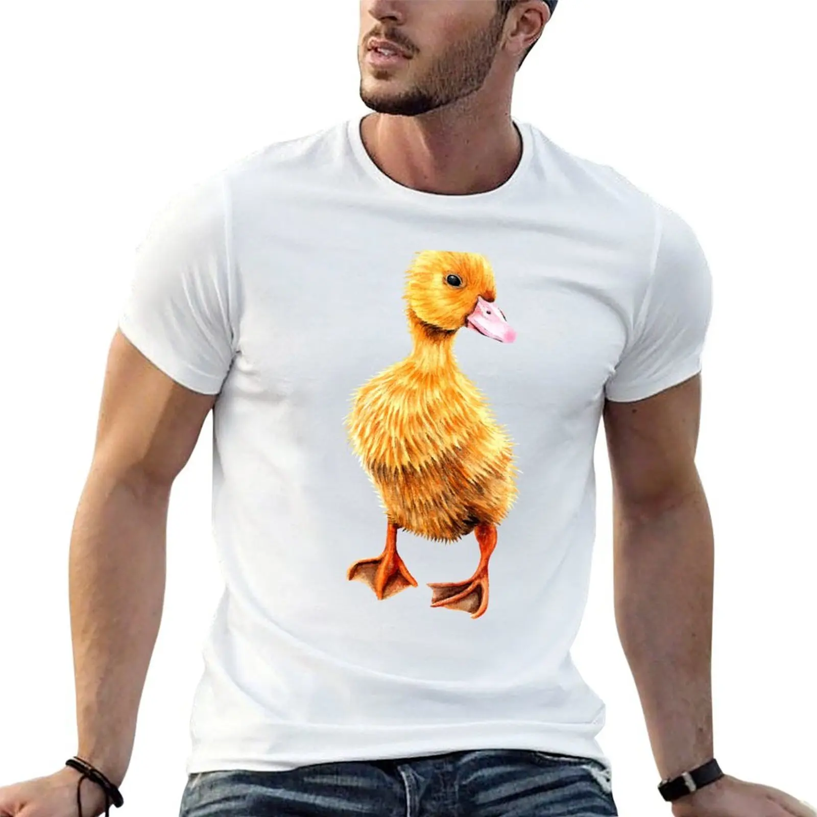 Yellow duckling T-Shirt custom t shirt anime t shirts slim fit t shirts for men