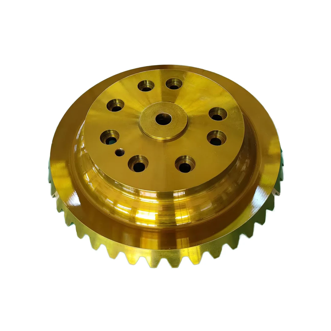 Custom Crusher Machine Parts 17CrNiMo6 Large Diameter Large Spiral Bevel Gear