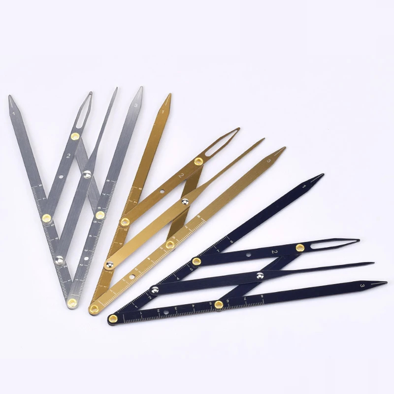 

3 Colors Stainless Steel Golden Ratio CALIPERS Microblading Permanent Makeup Eyebrow Measure Tool Mean Golden Eyebrow DIVIDER