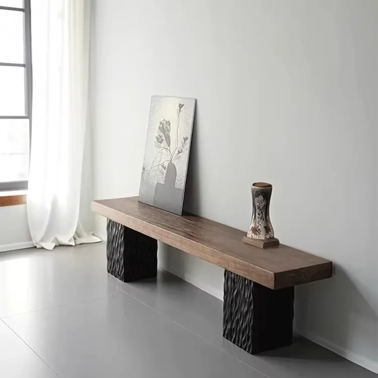 

Modern, aesthetics, entrance stool, end view, pattern, wabi-sabi, decoration