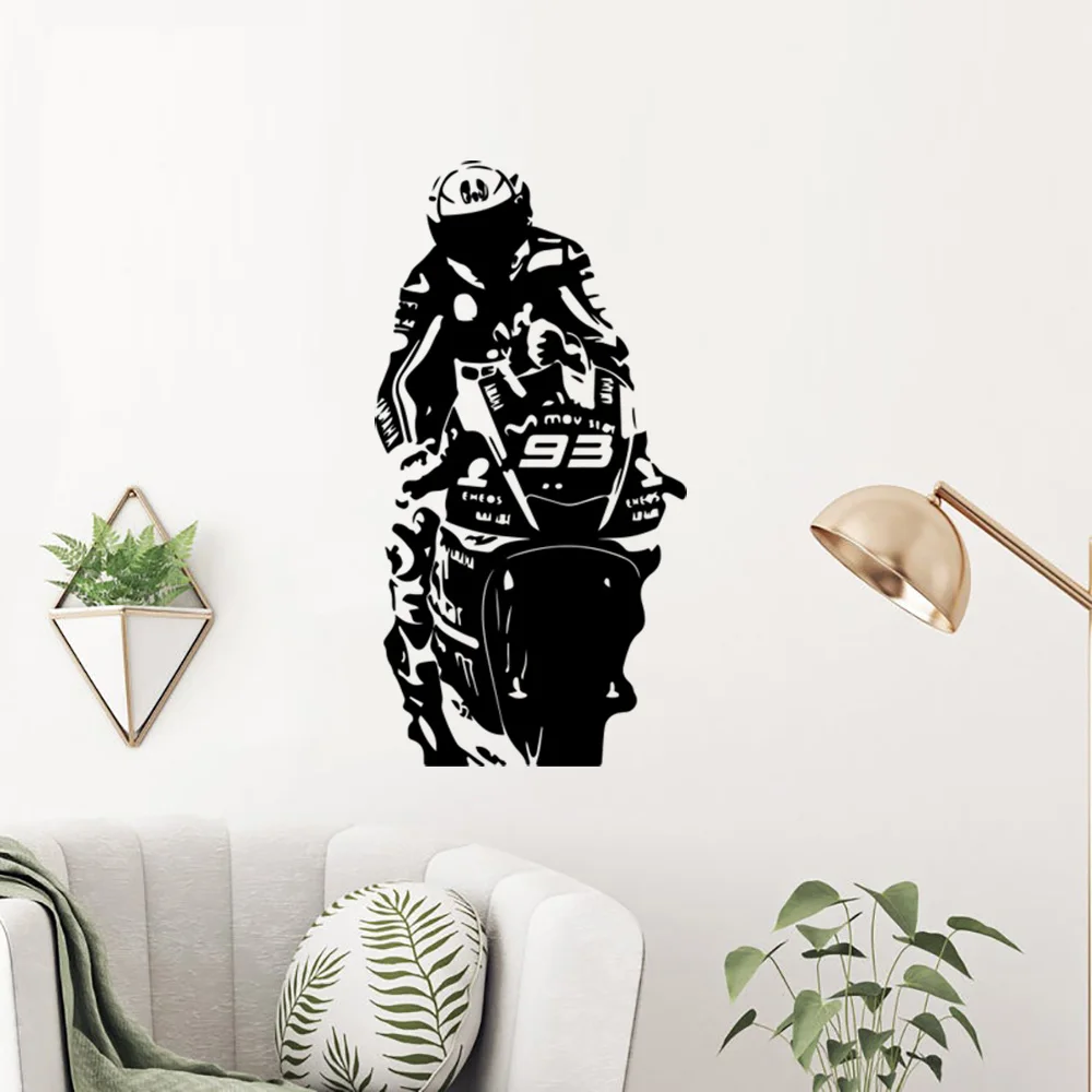1pc Funny Racers Wall Stickers Modern Fashion Wall Sticker For Kids Rooms Decoration Sticker Mural
