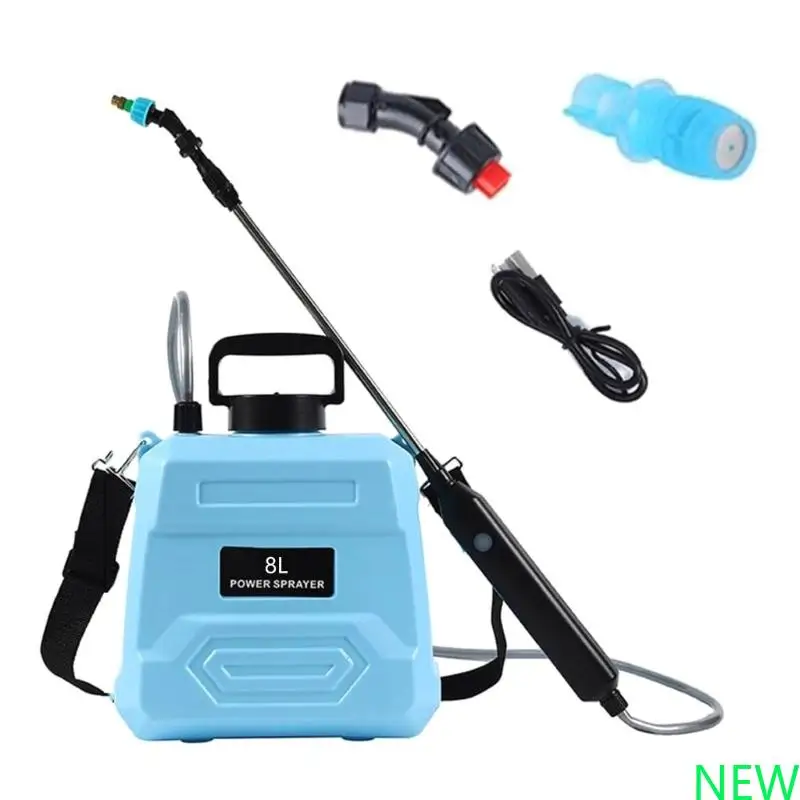 

High Pressure Garden Sprinkler Battery Operated Adjustable Electric Sprinkler With Retractable Wand For Weeding Fertilizing