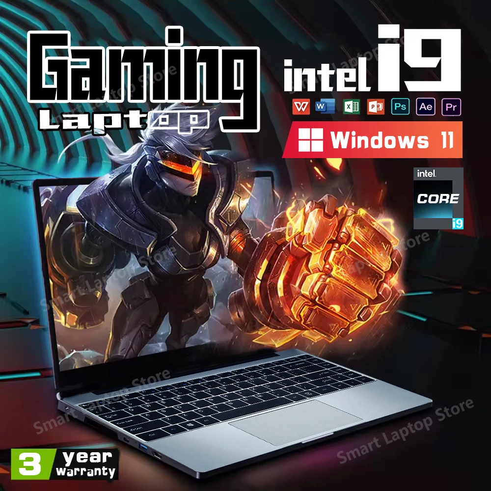 2024 Gaming Laptop Computer Windows 11 Pro 14.1