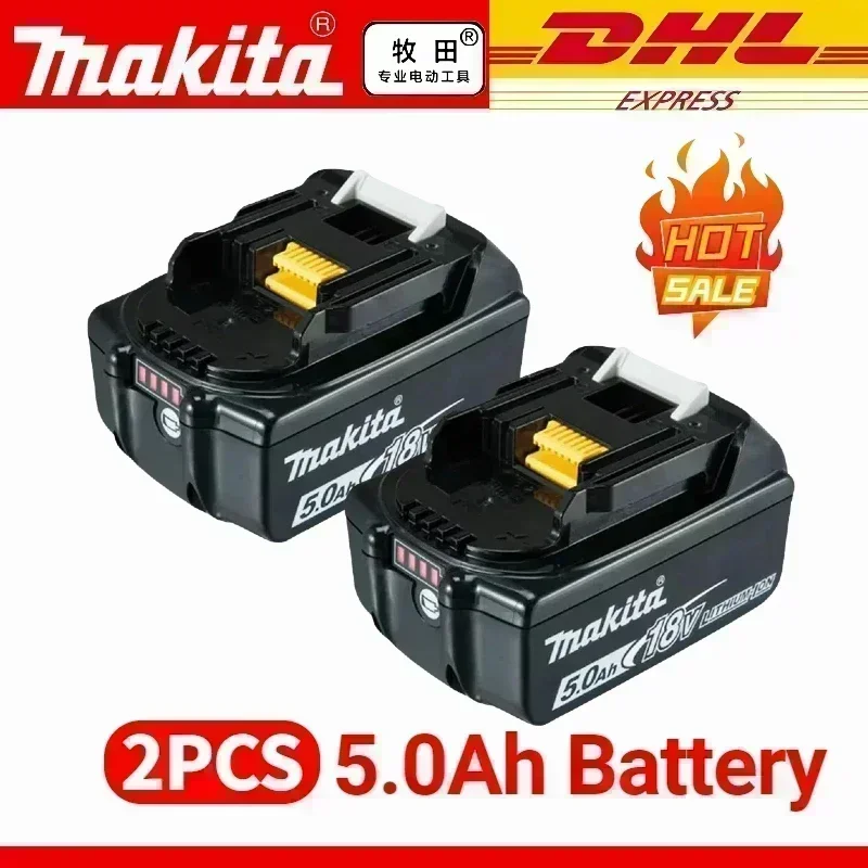 100% originele Makita-batterij, 6.0Ah 18V oplaadbare batterij voor DHP489 DGA404 DDF487 DTD173 DAS180 HR140D Makita 18V elektrisch gereedschap