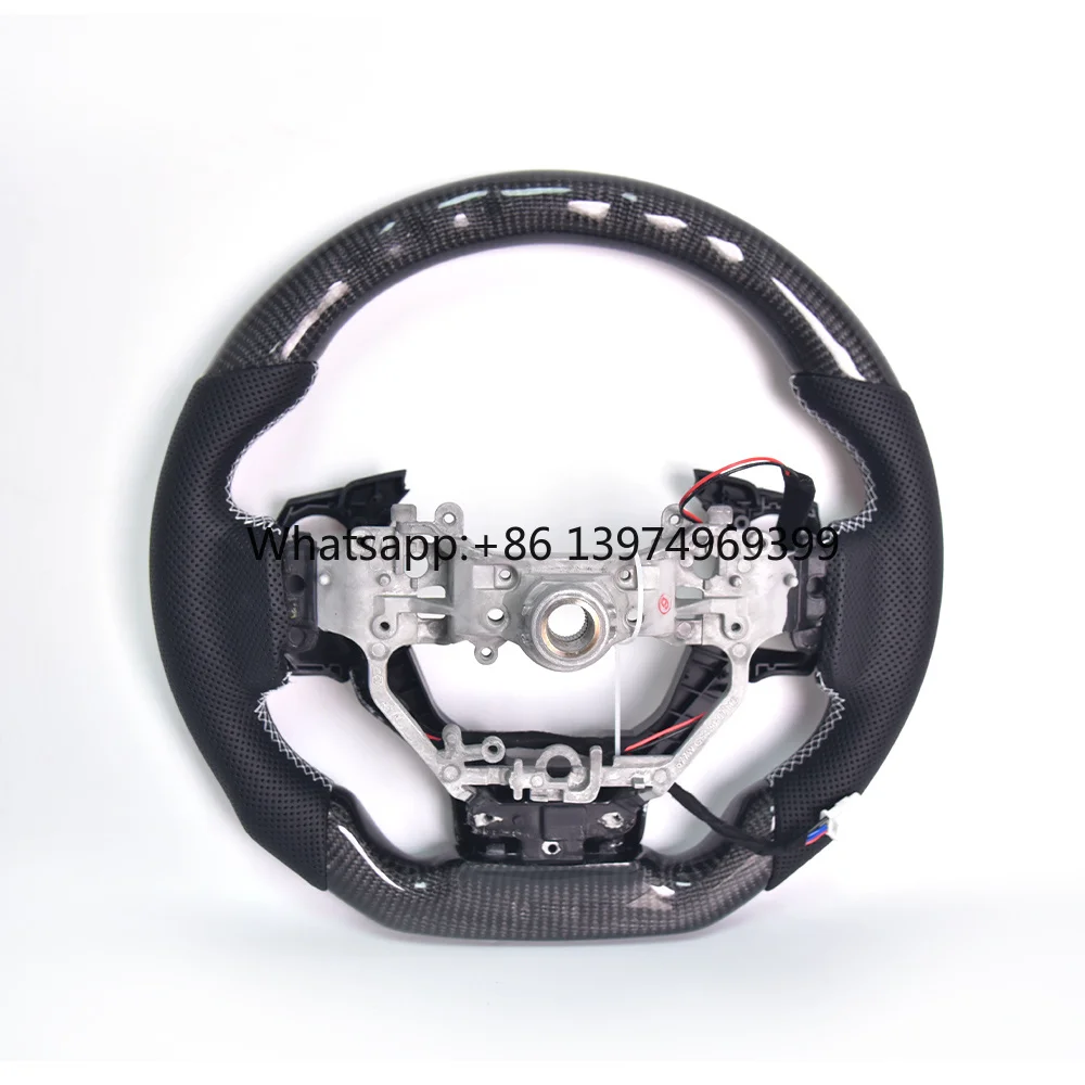 Suitable for Lexus IS 350 Model Modification, Forged Carbon Fiber Steering Wheel Assembly, Suede Perforated Leather Customized