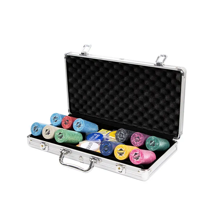 Ceramic Poker Chips Set, 300pcs 10g EPT Fichas, Professional Casino Grade, Durable and High Quality