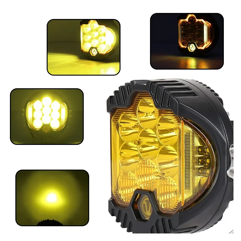 

3 inch Three Side illuminated Work Lights For Jeep Wrangler Truck LED Headlights Modified For Off-road Vehicles 5 7Inch 110W