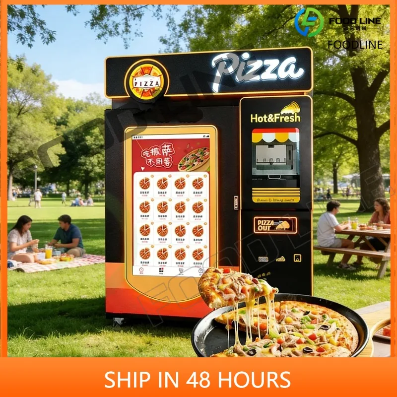 Commercial Pizza Vending Machine Automatic Smart Pizza Maker Touch Screen Cashless Payment Pizza Baking for Supermarket Airport