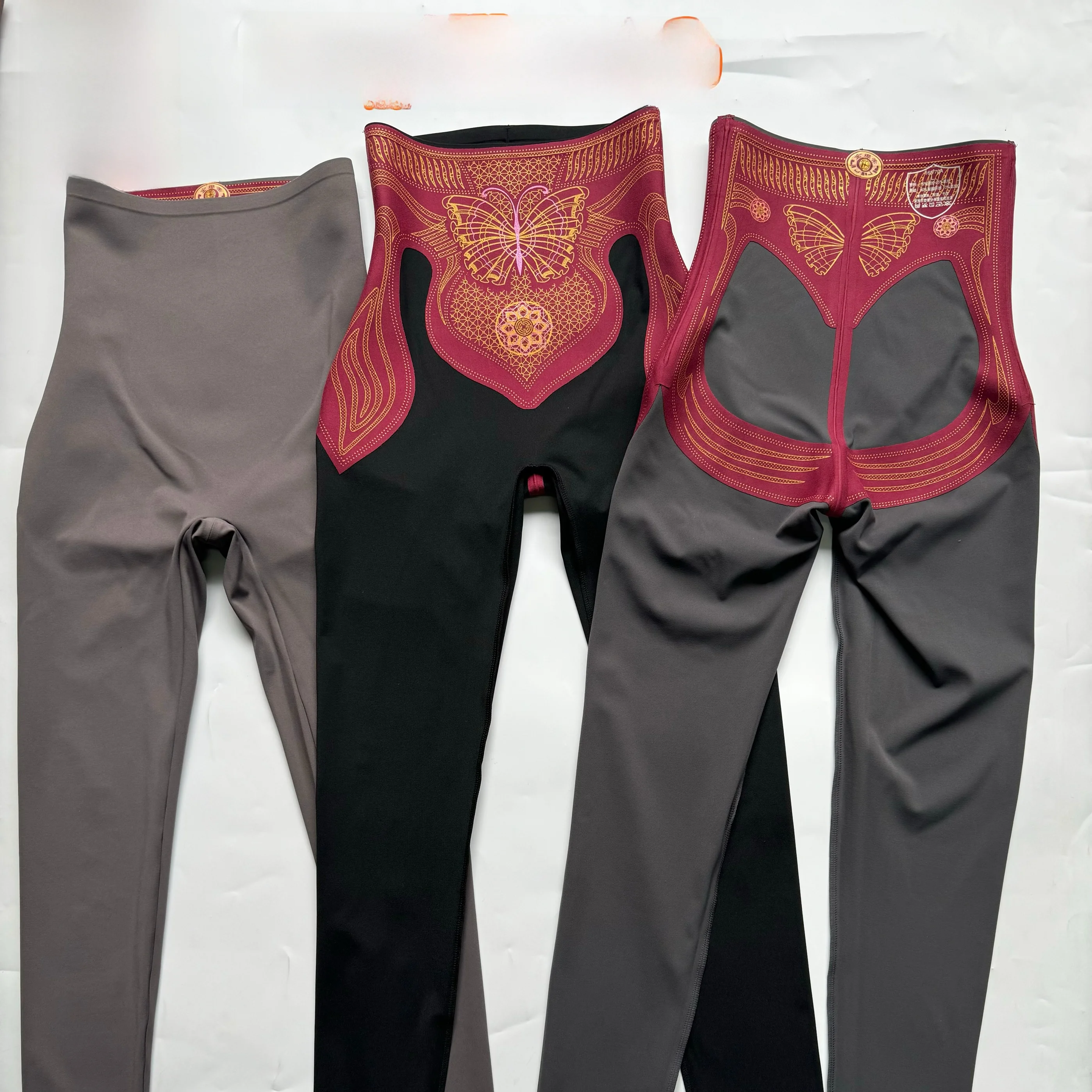 

Брюки с запахом Heat Gold, высокая талия, девять очков, тонкие штаны для йоги, колготки для фитнеса, нейлон, спандекс, подтяжка ягодиц, весна 20л.