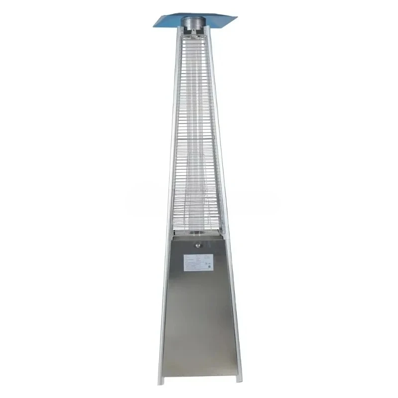 Outdoor  Stainless  Steel  Garden  Flame  Pyramid Patio Heater Standing Propane Heater with Excellent Visibility From All Angles