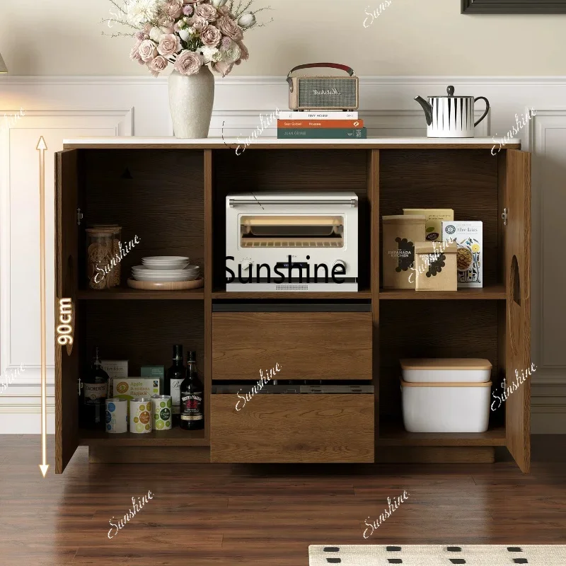 Integrated storage cabinet against the wall Multifunctional storage cabinet Living room tea cabinetTJ