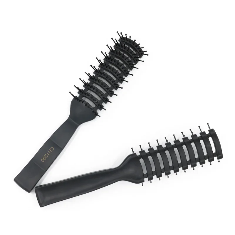 1pc com nervuras pente para homens menino macio escova de cabelo salão de cabeleireiro pente de massagem costelas pente de cabelo couro cabeludo barbeiro estilo de cabelo pente