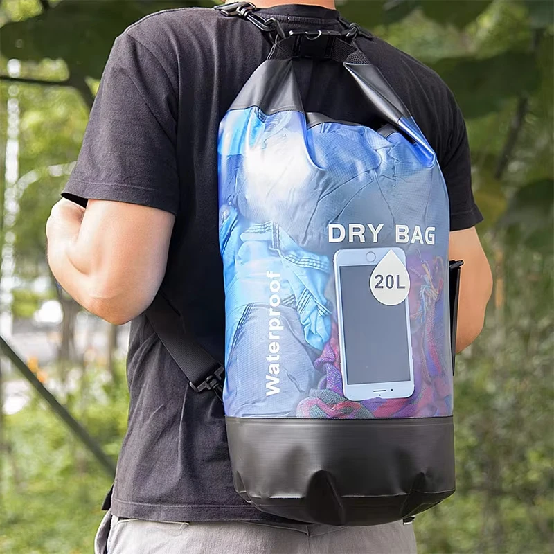 

10L 20L Waterproof Dry Bag Beach Bag Storage Pack Pouch Swimming Trekking Rafting Boating Kayaking Rafting Drybags Backpack