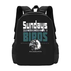 Funny Philadelphia Pro Football - Sundays Hot Sale Schoolbag Backpack Fashion Bags Team Funny For Men For Women Eagles Football