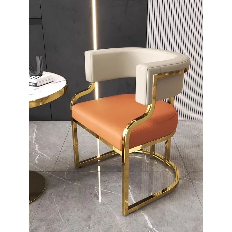 Light Luxury Dining Chair Premium Mahjong Sofa Chair Reception Negotiation Table and Nail Art Chair Tea Stool Dresser Make