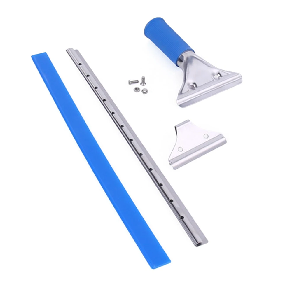 Stainless Steel Bathroom Tiles Windows Glass Wiper With Blade Professional Cleaning Tool Window Squeegee Wiper Non Slip