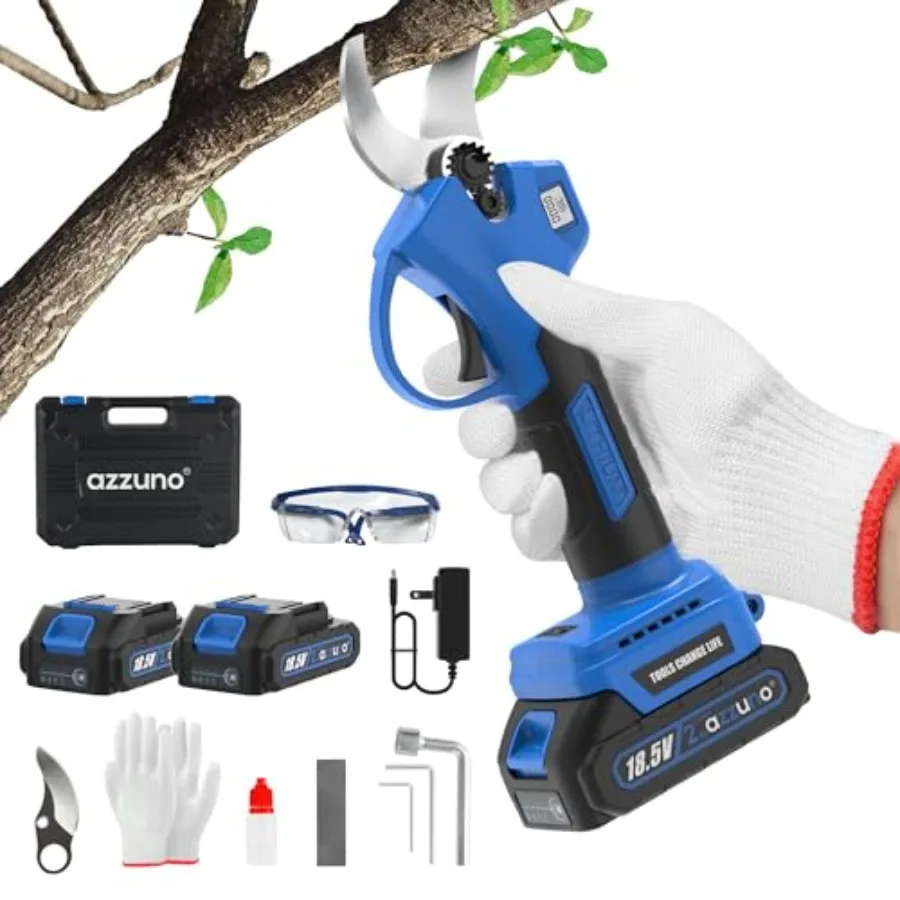 

Аккумуляторные электрические секаторы 20В: Бесщеточный сучкорез 1,1 дюйма с ЖК-дисплеем и лезвиями SK5, портативный инструмент для обрезки веток