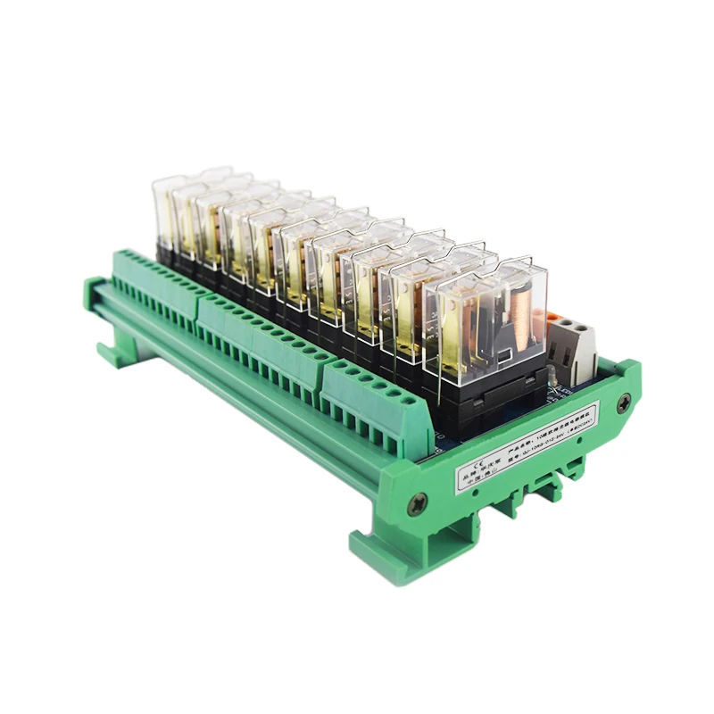 Huaqingjun 10-Channel SPDT Relay Module G2R-1 Electromagnetic Relays for Cutting Machine