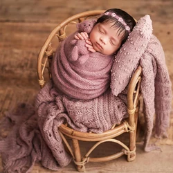 Newborn Photography Props Bed Baby Chair Crib Retro Basket Posing Furniture Shooting Studio Fotografia Accesorios for Boys Gorls