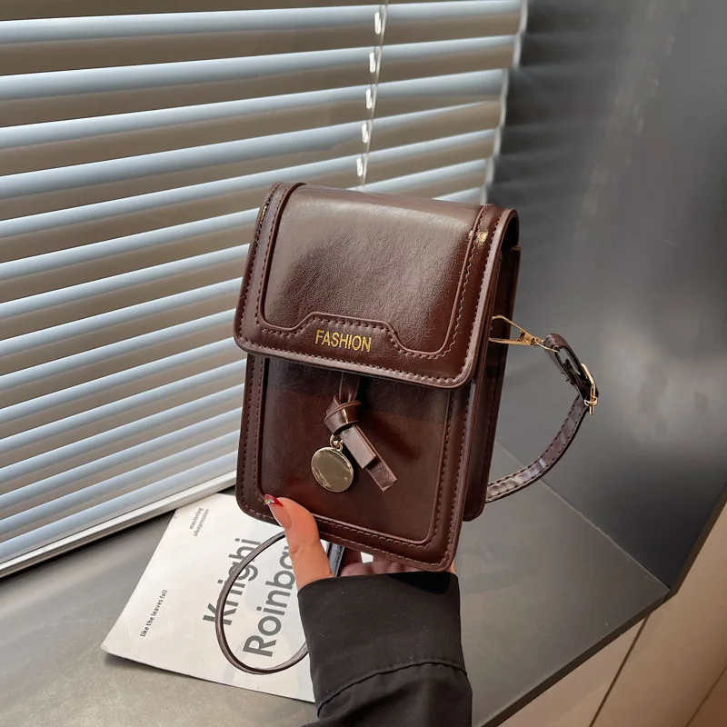 

Осенняя модная сумка через плечо 202, модная женская сумка через плечо для телефона, шикарная квадратная сумка, минималистичная сумка «день-ночь»