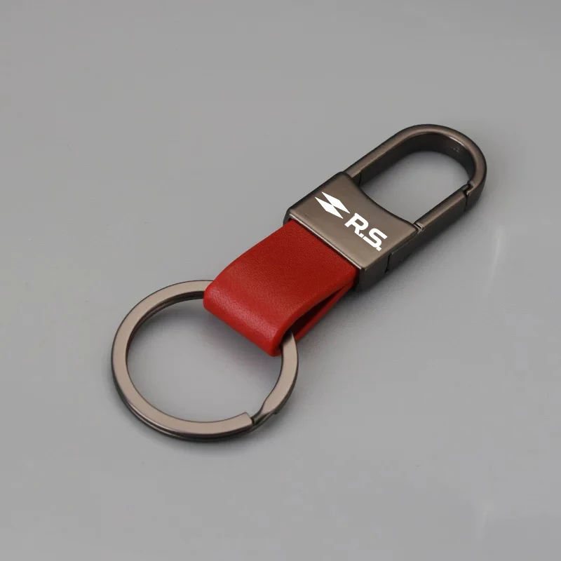 For Renault RS Sport Megane 3 4 2 Clio 5 Line Sandero Scenic Logan Twingo Koleos High Quality Cars Accessories Leather Keychain