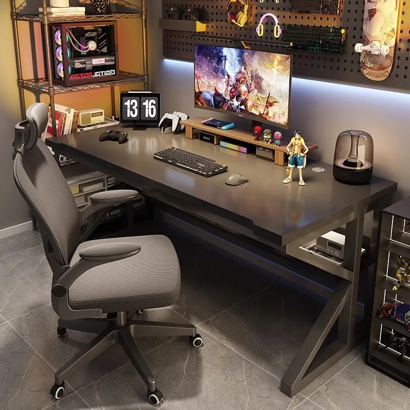 

Computer desk desktop e-sports table and chair set, bedroom home learning and writing desk, desk simple workbench