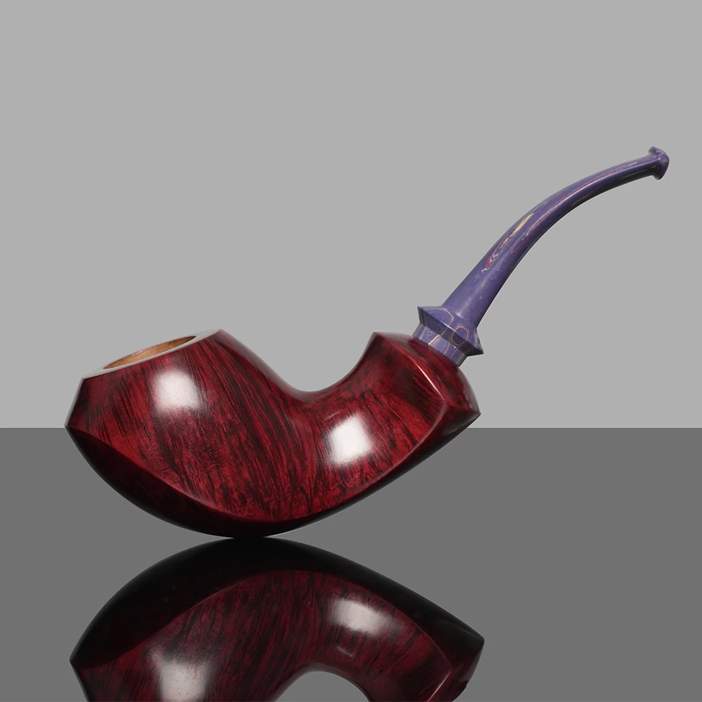 

JIBILL Pufferfish Series Tobacco Pipe Handmade Briarwood Pipe Colored Cumberland Pipe Mouth Father's Day Gift